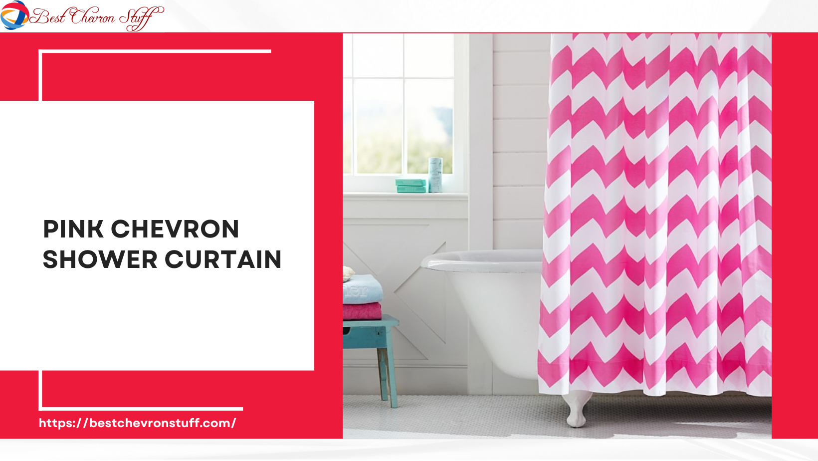 Pink Chevron Fabric Shower Curtain Designs – Affordable and Fun