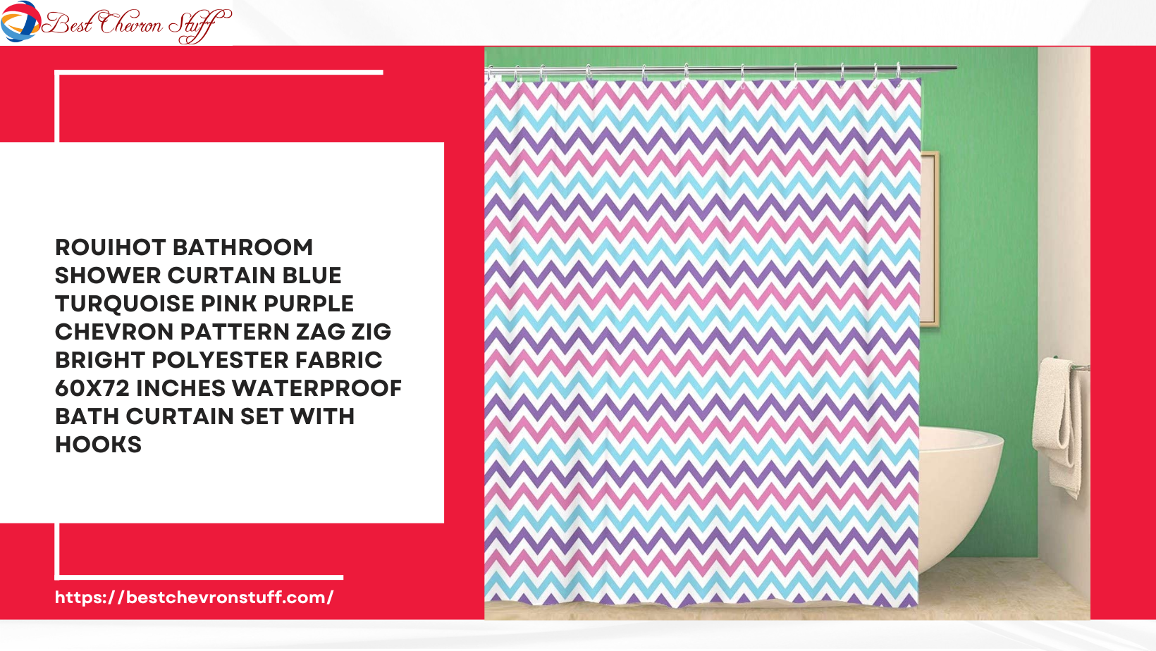 Pink Chevron Fabric Shower Curtain Designs – Affordable and Fun