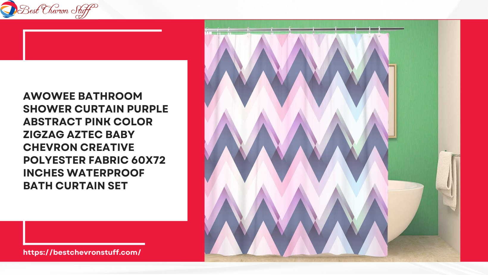 Pink Chevron Fabric Shower Curtain Designs – Affordable and Fun