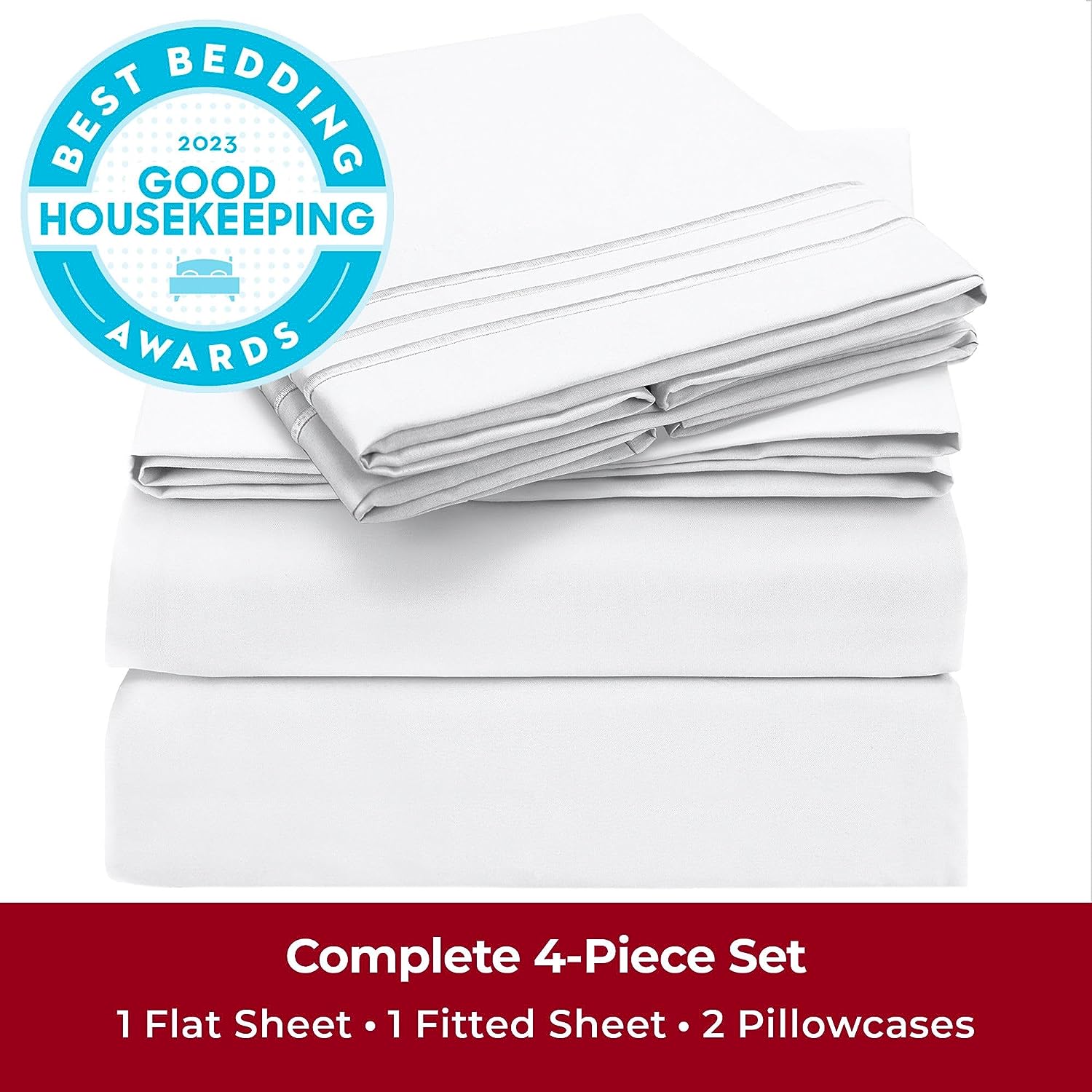 Mellanni Brushed 1800 Series Microfiber Sheets