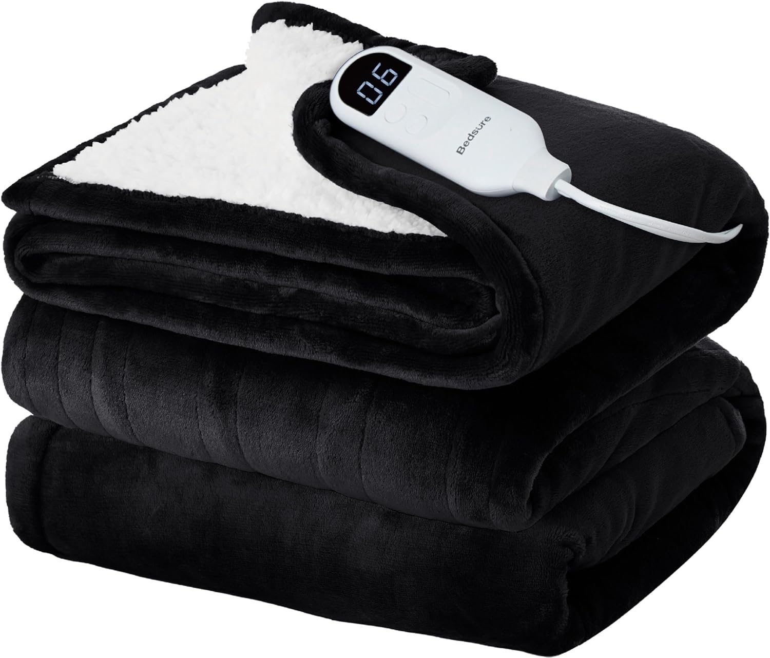 Bedsure Fleece Blanket Electric Heated Throw