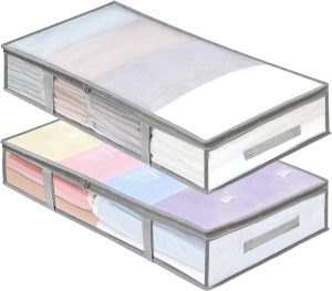 LANDNEOO 2 Pack Under Bed Storage Containers Bins
