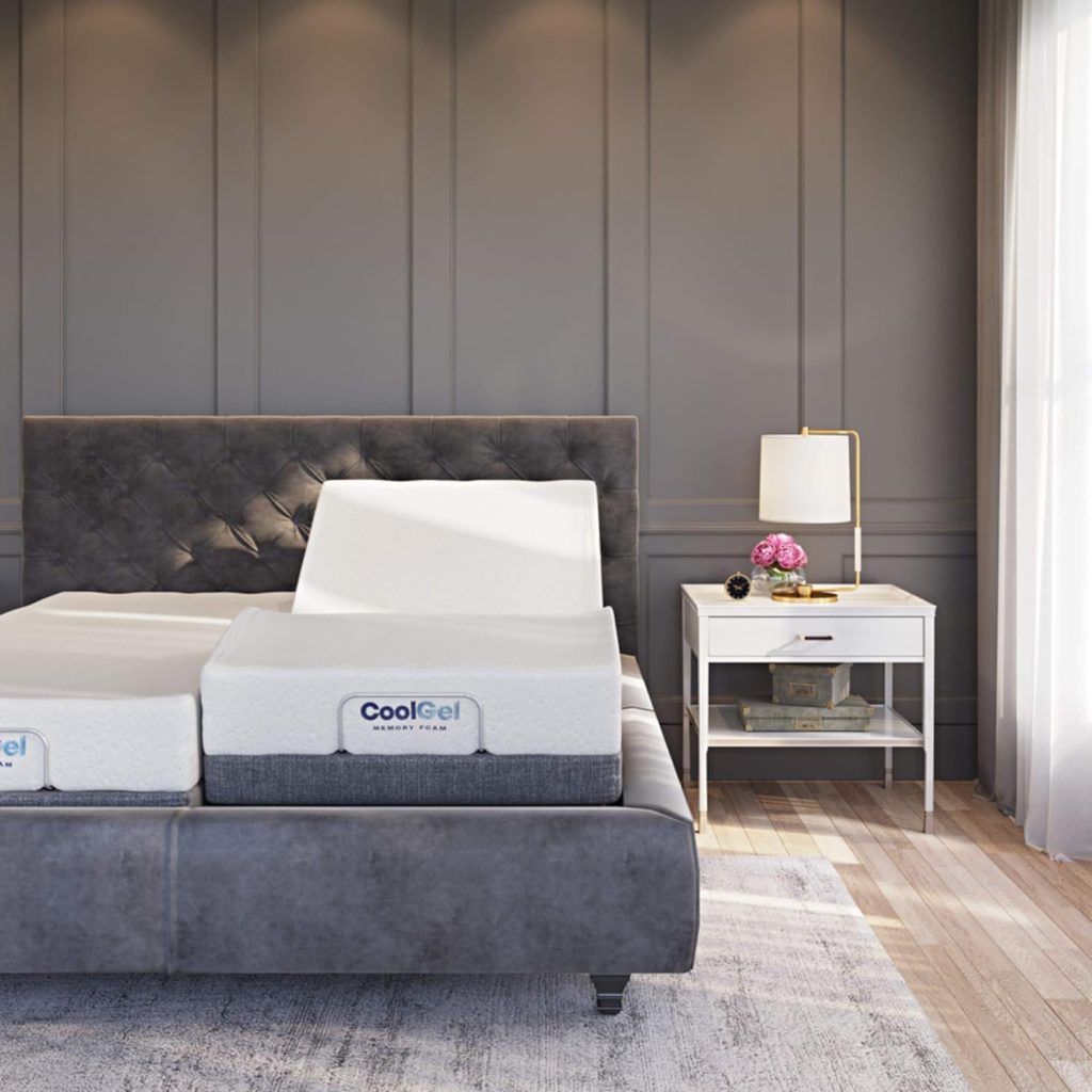 Classic Brands Comfort Upholstered Adjustable Bed Base